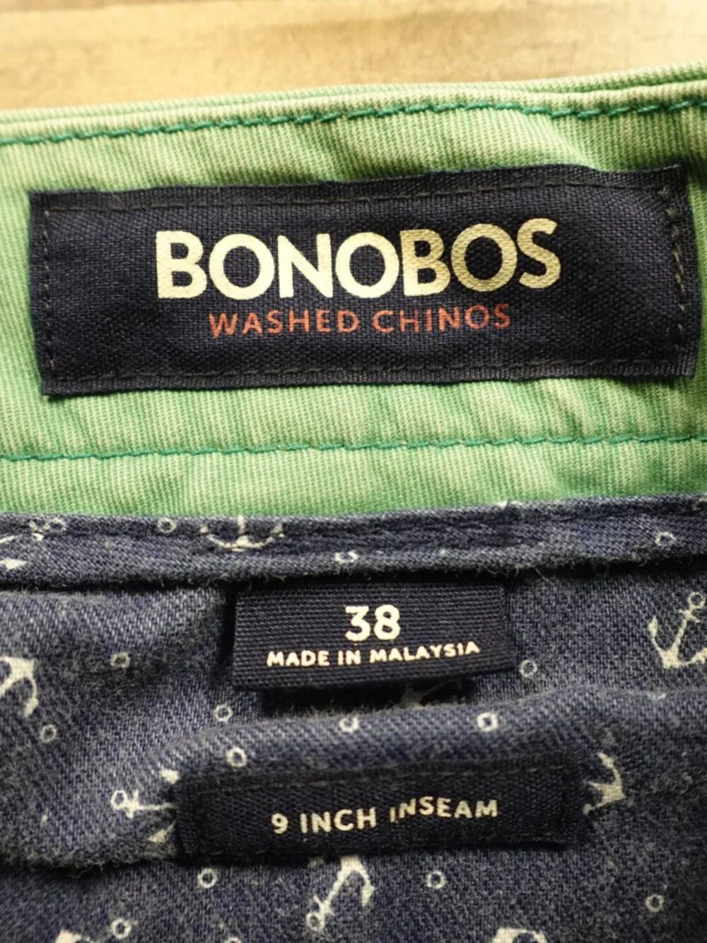 Bonobos Washed Chino Shorts Men’s 38 Seafoam Green 9